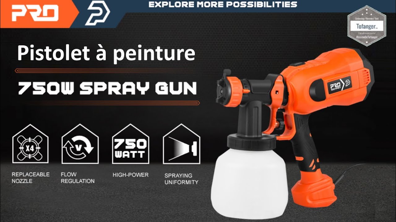 Pistolet natryskowy Prostormer 750W - Elektryczny pistolet natryskowy Prostormer - &lrm;PSASG1000