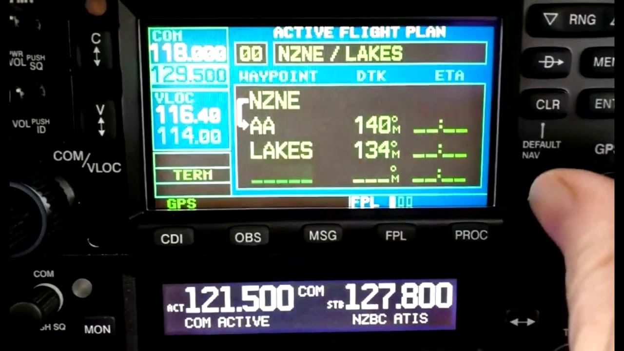 Como inserir procedimento STAR RNAV no GNS430