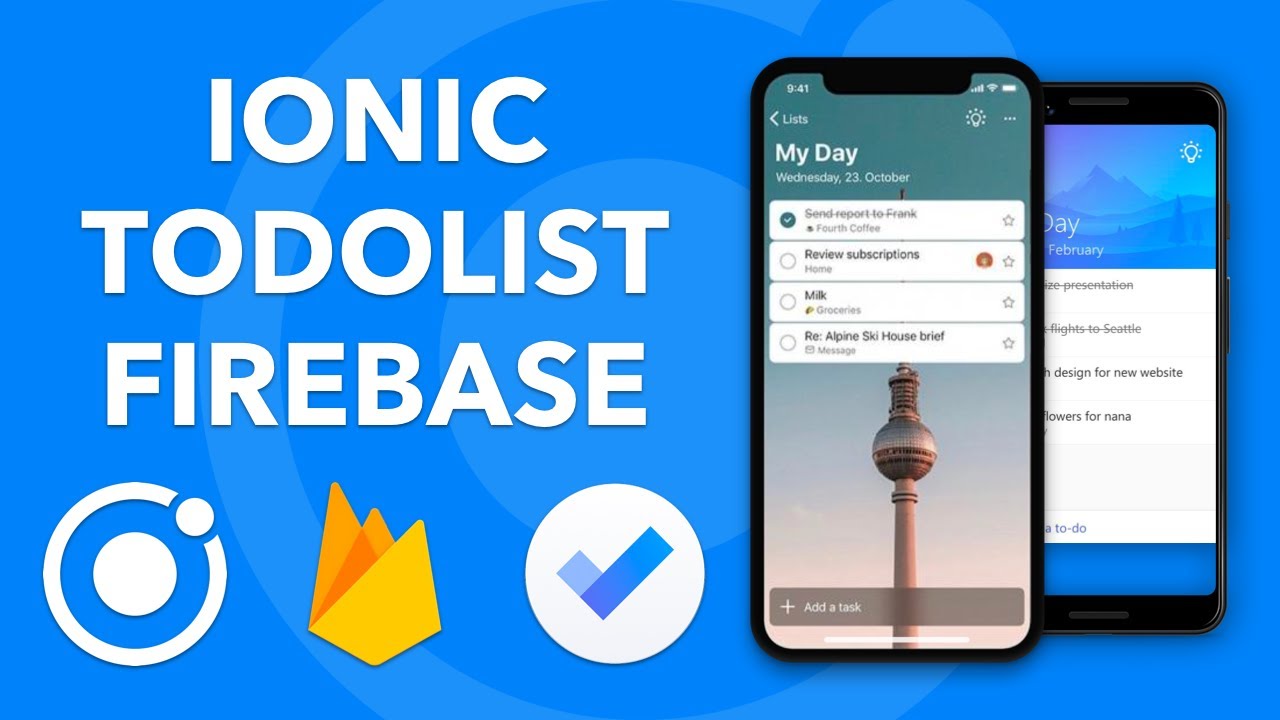 IONIC TODOLIST: Créer Une Application Ionic To Do List En Partant De Zéro avec Firebase