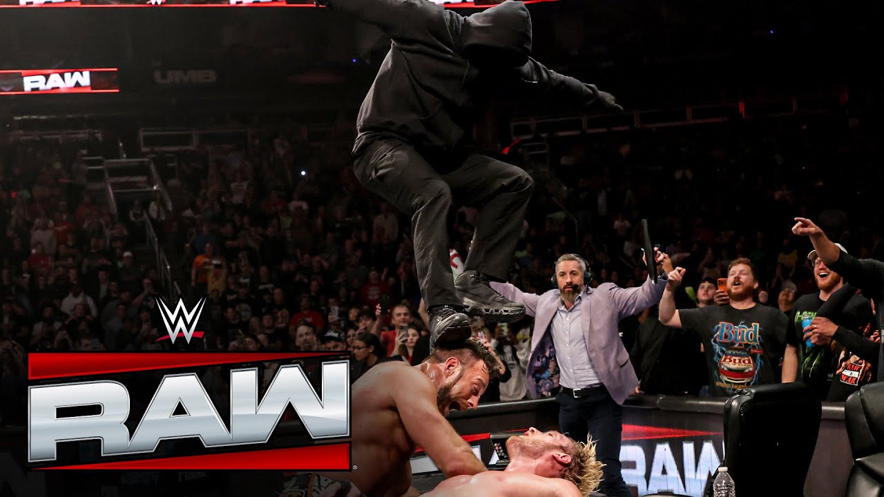 The masked assailant attacks LA Knight and sets up a Vision post-match assault: Raw highlights