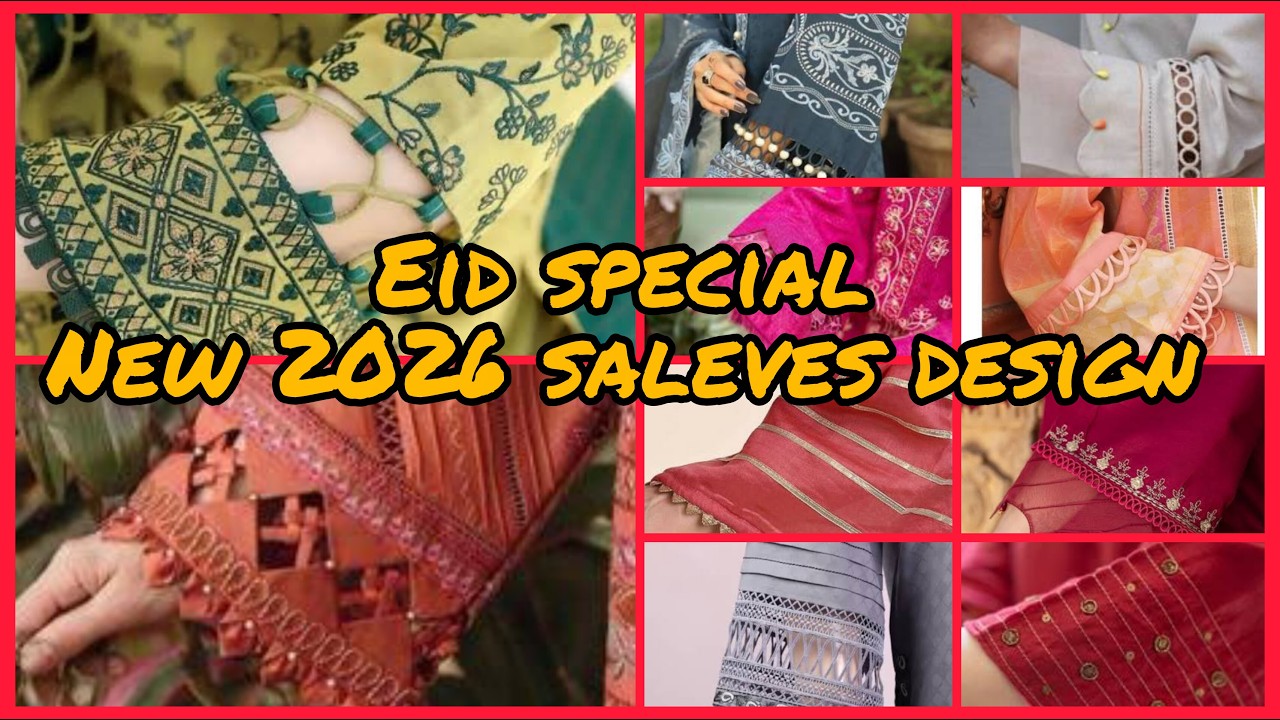 New saleves design 2026/simple Eid special saleves design for girls