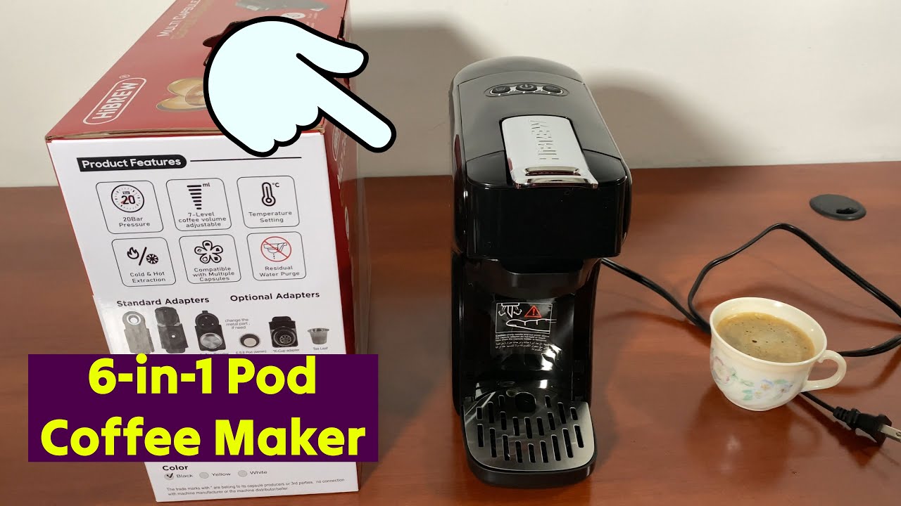 ☕ Капсульная кофеварка HiBREW H1B протестирована с капсулами Nespresso, K-Cup и Dolce Gusto