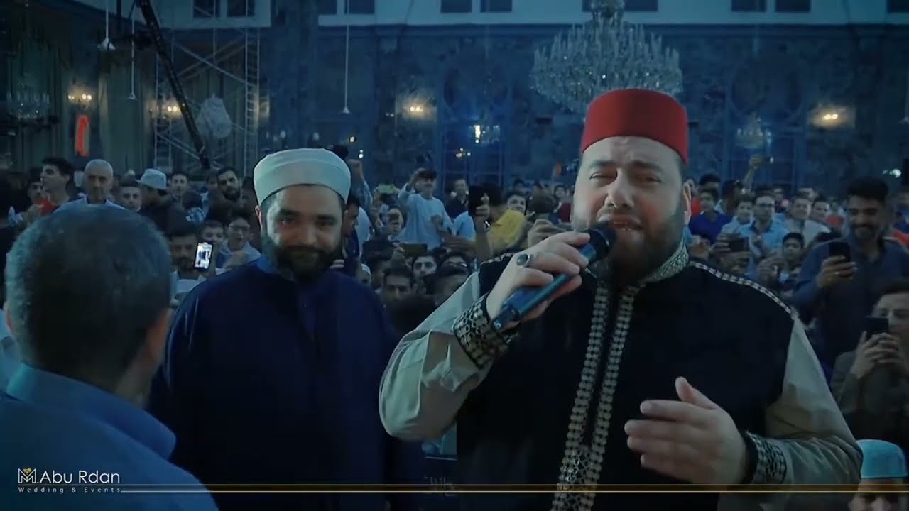 منصور زعيتر | انا عيان ودواي النبي - مدينة رسول الله   حفل المولد النبوي بحلب جامع التوحيد 2024