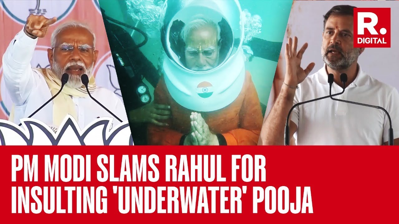 PM Modi Takes Dig At Congress' 'Shehzada' Rahul Gandhi For Mocking His Dwarka Underwater Pooja