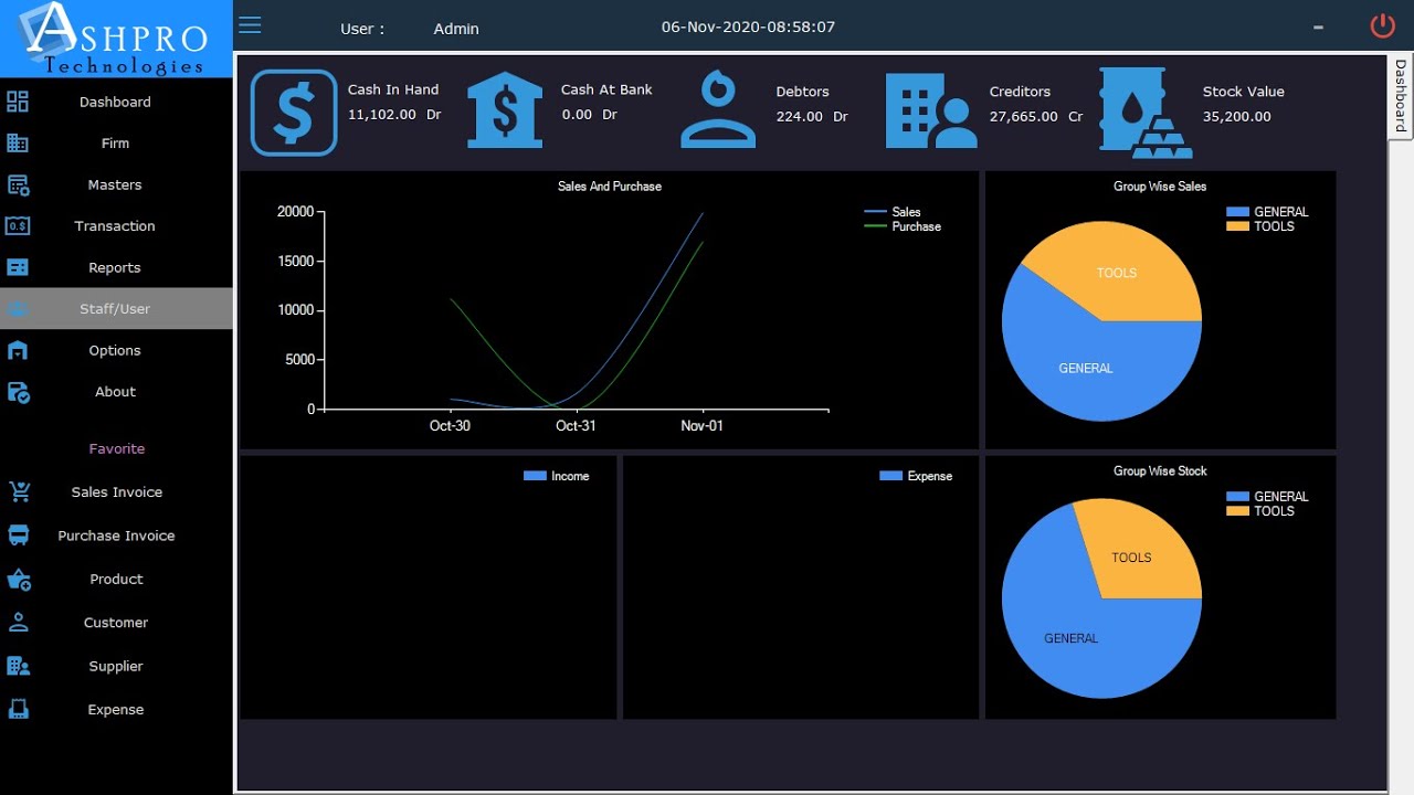 C#  Net Accounting and Inventory Application Demo Video
