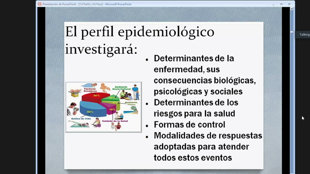 Salud pública: Perfil epidemiológico.