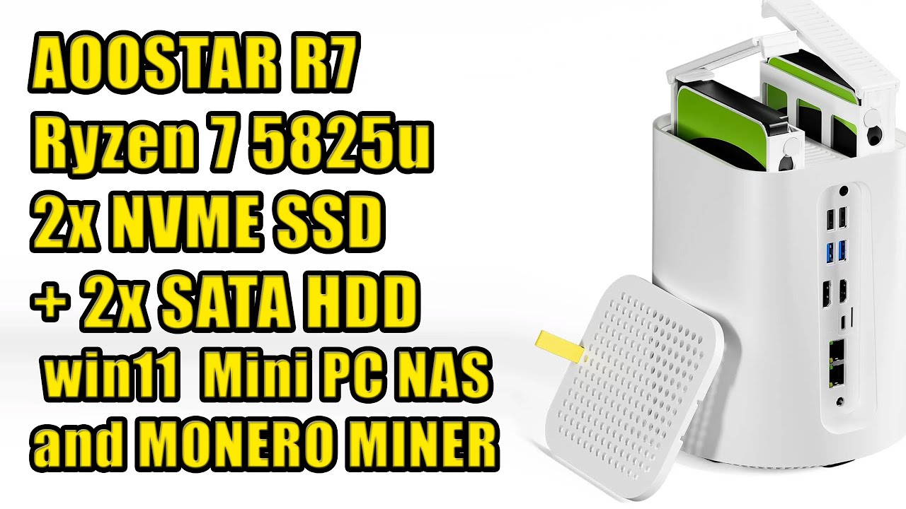 🌋 AOOSTAR 5825U Nas CRYPTO Mini PC Ryzen 7 R7 4 Bay NAS Unboxing TEARDOWN Review #wisebuyreviews