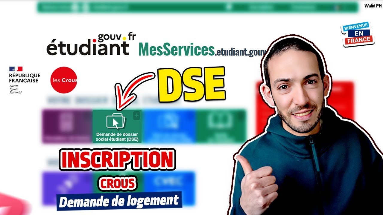 #DSE et #CROUS : Inscription CROUS, DSE et demande de logement étudiant التسجيل في الكروس