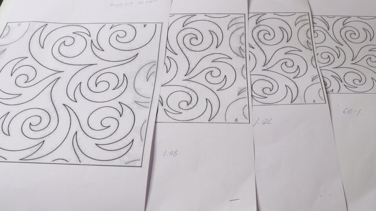 Step by step How to take printout of embroidery designs