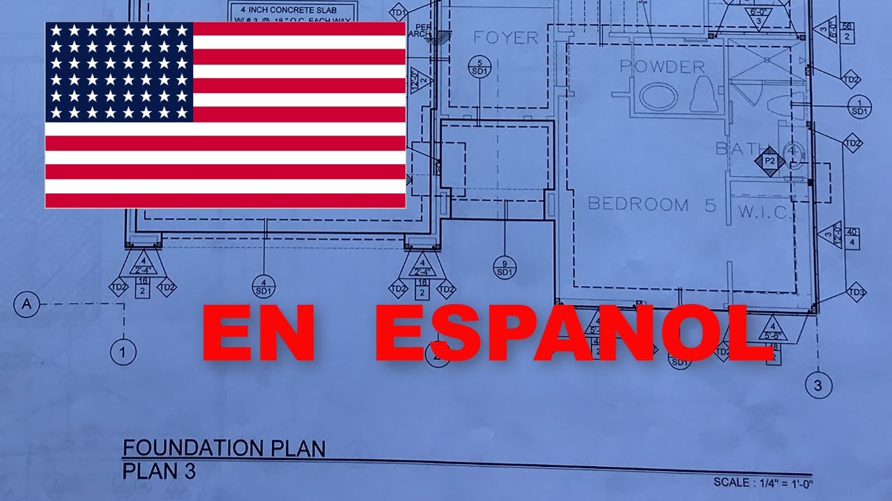 LEER/ FOUNDATION -PLAN /CON SYMBOLS Y  LEGEND/PLANO DE CIMENTACION /HOW TO READ FOUNDATION -DRAWINGS