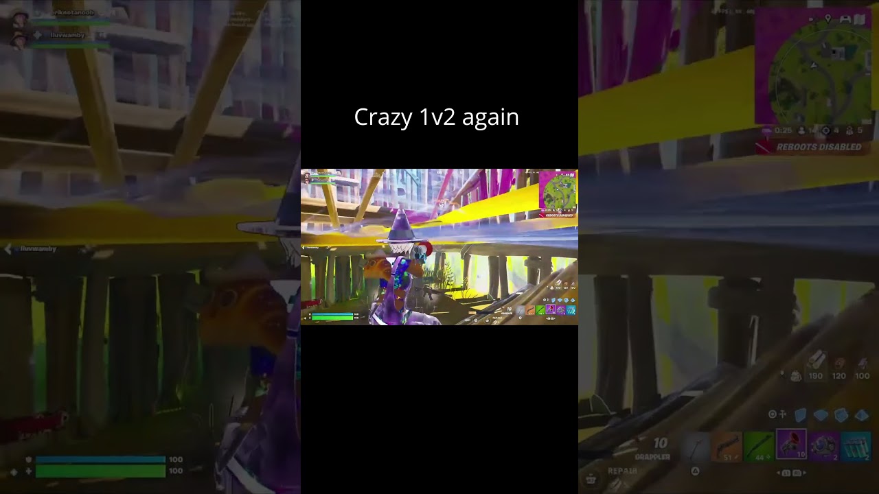 Insane 1v2 Clutch in Fortnite Reload! 🔥 #shorts