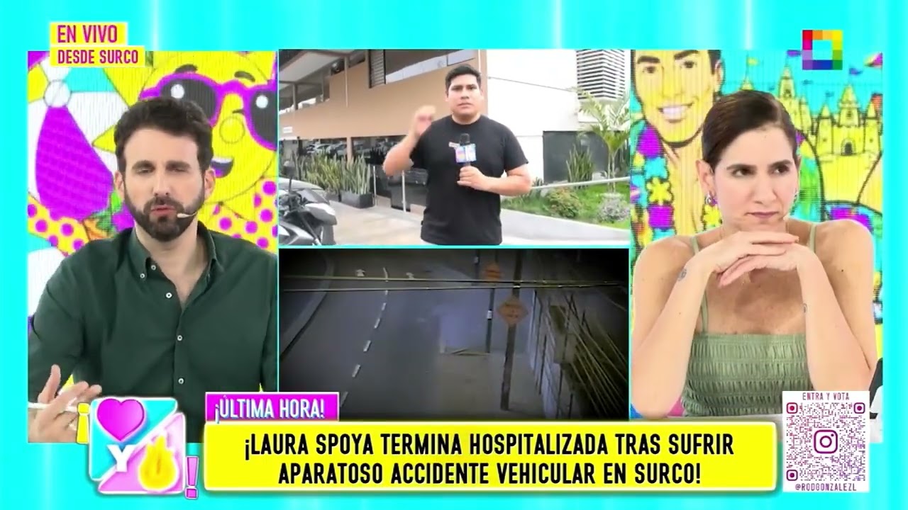 Amor y Fuego - FEB 12 - VISITAN A LAURA SPOYA EN CLÍNICA | Willax