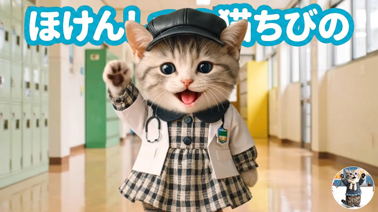 【ちび猫の日常】ちびちゃんの養護教諭としての一日を見てみましょう！🐱🩹