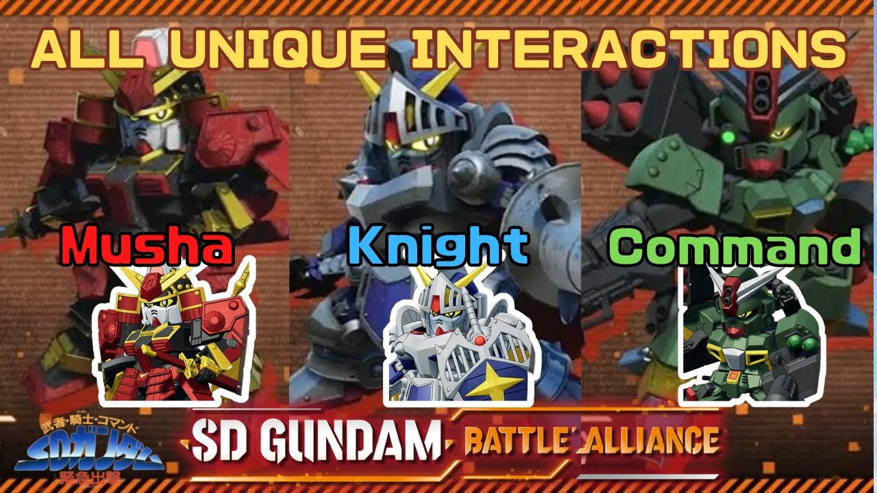 【SDガンダムバトルアライアンス】Musha・Knight・Command SD Gundam Kinkyuu Shutsugeki 武者・騎士・コマンド SDガンダム緊急出撃