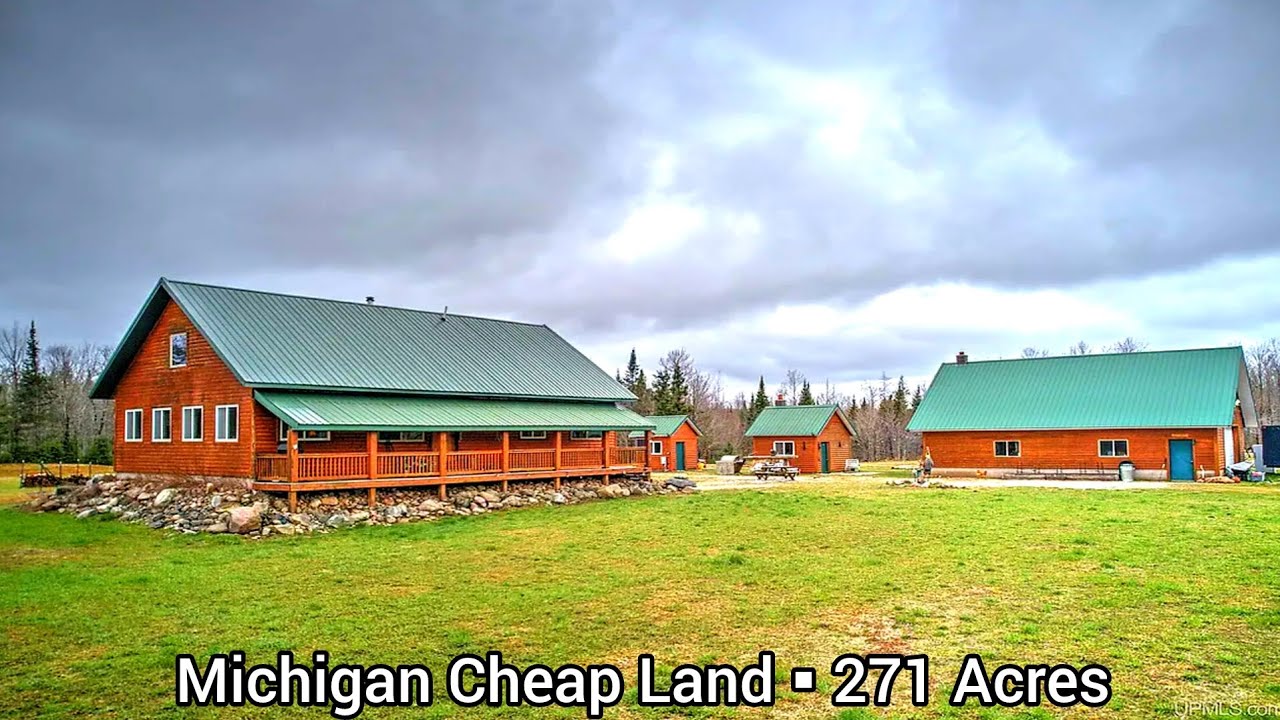 Michigan Cheap Land For Sale | 271 Acres | Michigan Farms For Sale | Off Grid Cabins | Hunting Land