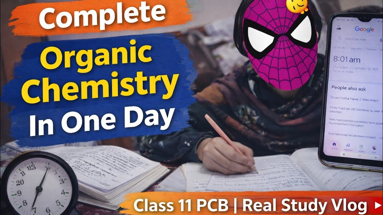 Organic Chemistry complete in one day |  Class 11 PCB | DONE today 🧪📚Not perfect, just consistent 💙