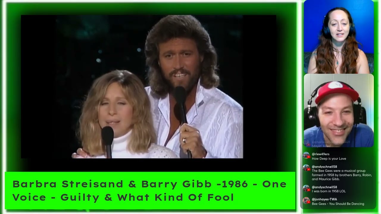 Barbra Streisand & Barry Gibb -1986 - One Voice - Guilty & What Kind Of Fool [REACTION] REQUEST FEST