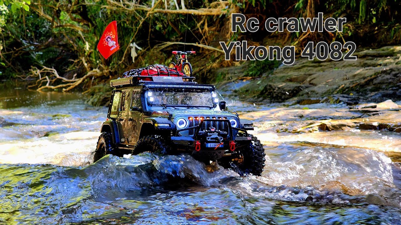4K UHD Rc crawler Yikong 4082 (Absima Yucatan )1/8 Jeep Rubicon bush trailing and water run