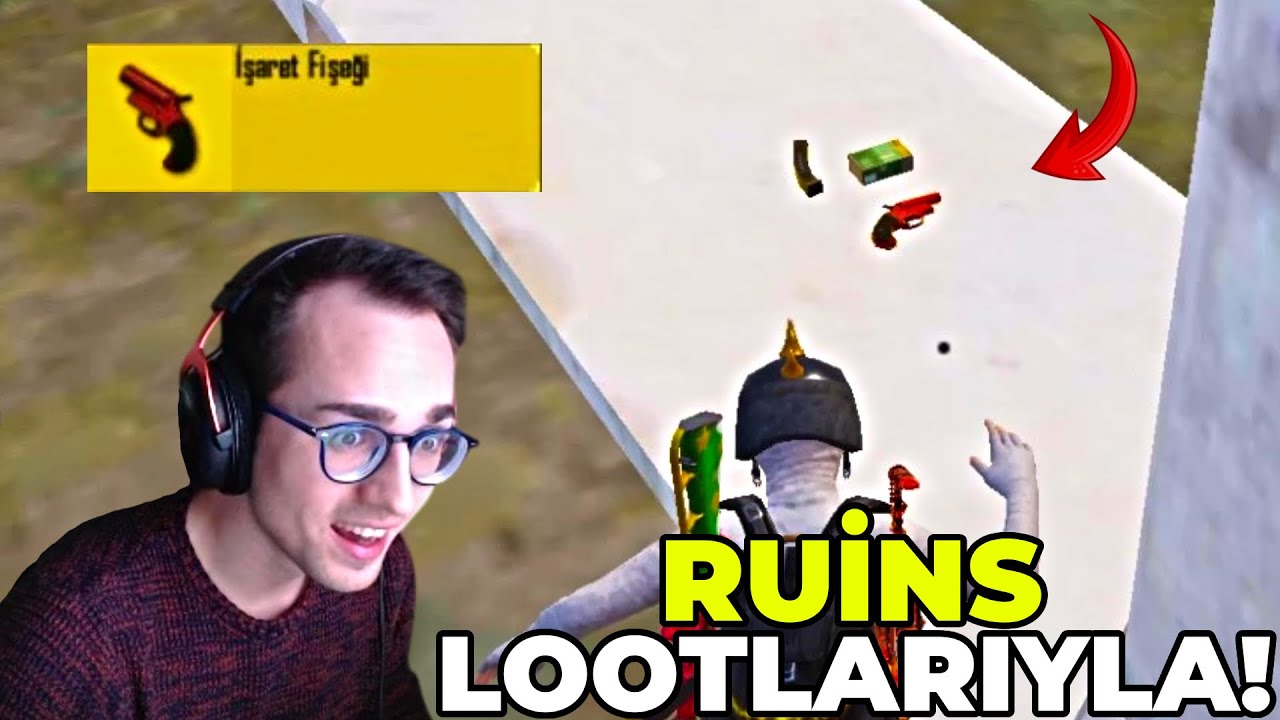 RUİNS LOOTLARIYLA WIN ALMAK! (FİŞEK ÇIKTI) PUBG MOBILE