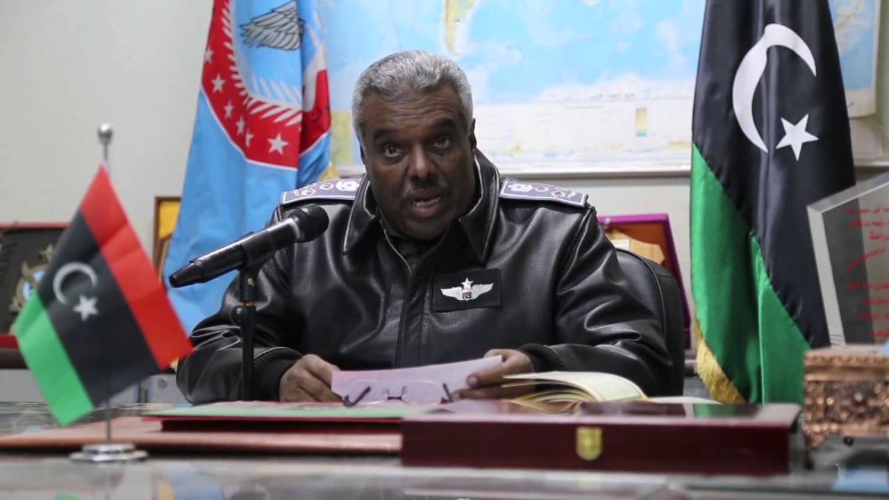 بيان العميد ركن صقر الجروشي رئيس أركان القوات الجوية بشأن تصريحات المتحدث السابق باسم القيادة العامة