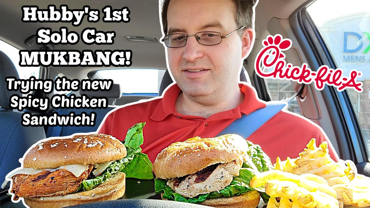 CHICK-FIL-A CAR MUKBANG (Hubby Solo)! MUKBANG
