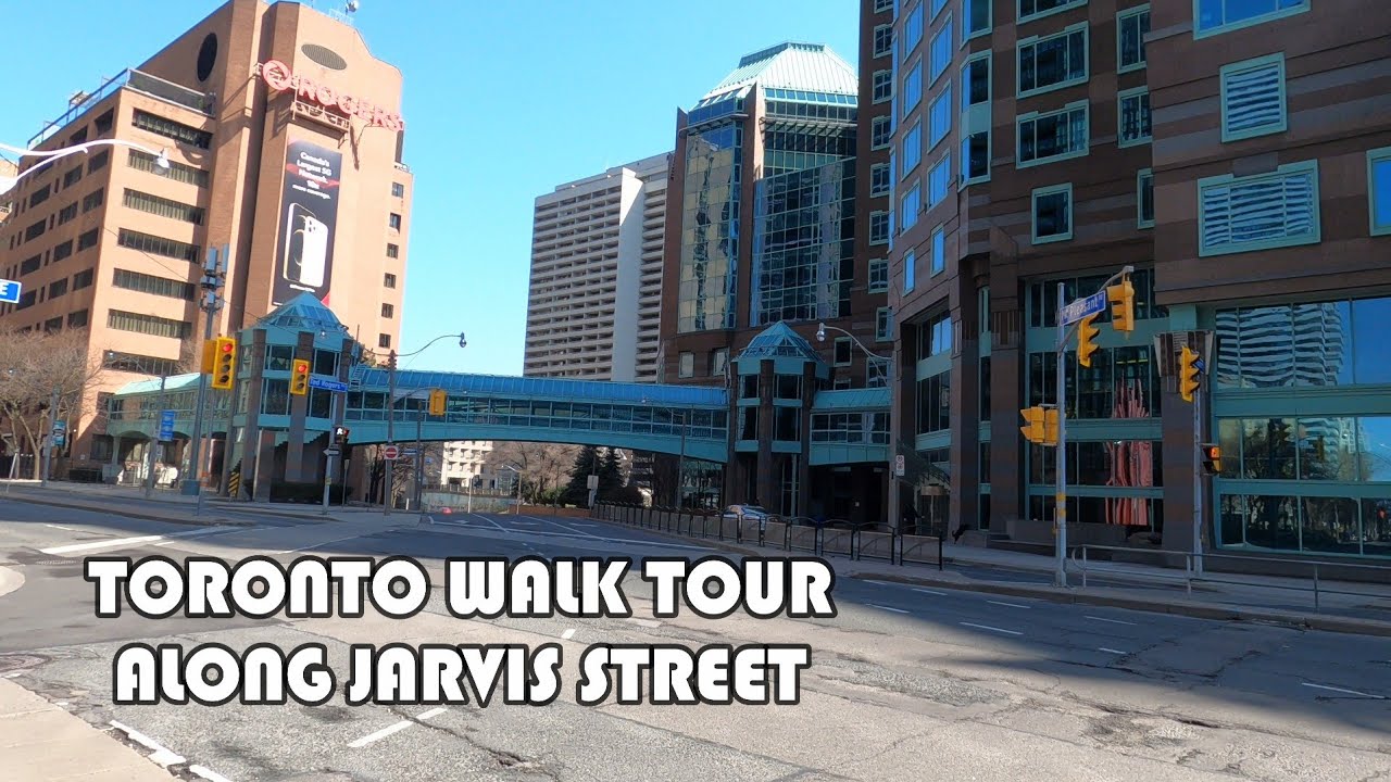 4k Toronto Walk Tour Along Jarvis Street To Queens Quay | Allan Gardens | St Lawrence Market