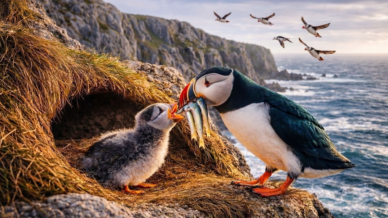 Puffin: 120 Days From Egg to Survivor | Resilient Creatures of the Ocean