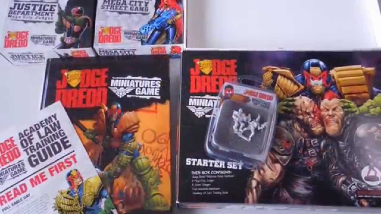 Ausgepackt: Judge Dredd Miniatures Game - Phantasos Studio Unboxing