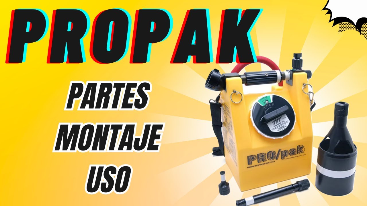 PROPAK de BOMBEROS: Partes del Propak, Montaje, Uso