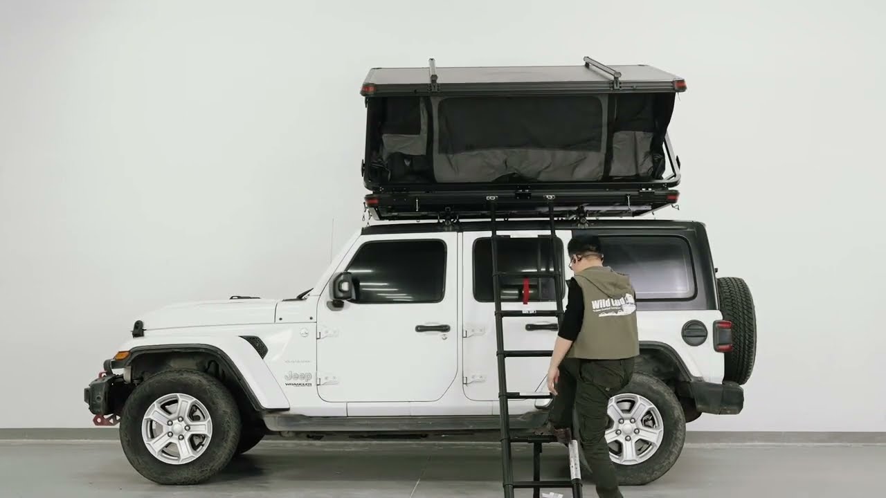 ROCK CRUISER  Hard shell roof top tent suitable for 4WD #wildland #camping #4wd #rooftoptents