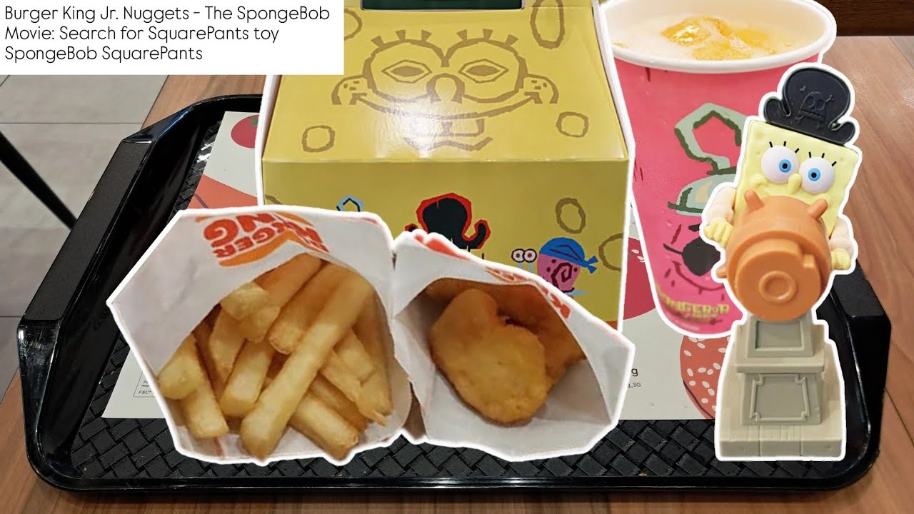 King Jr. Nuggets Meal @ Burger King, Choa Chu Kang Park with SpongeBob Movie Toy - SpongeBob