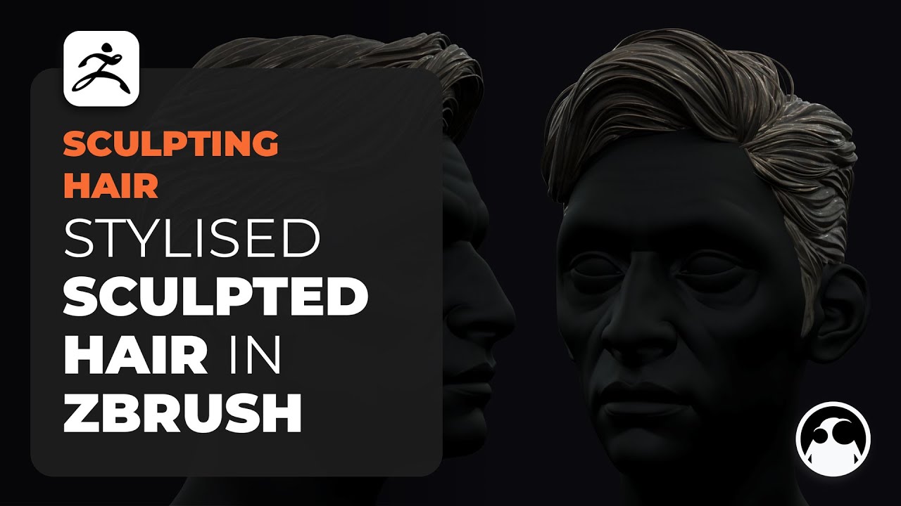 Stylised Sculpted Hair in ZBrush