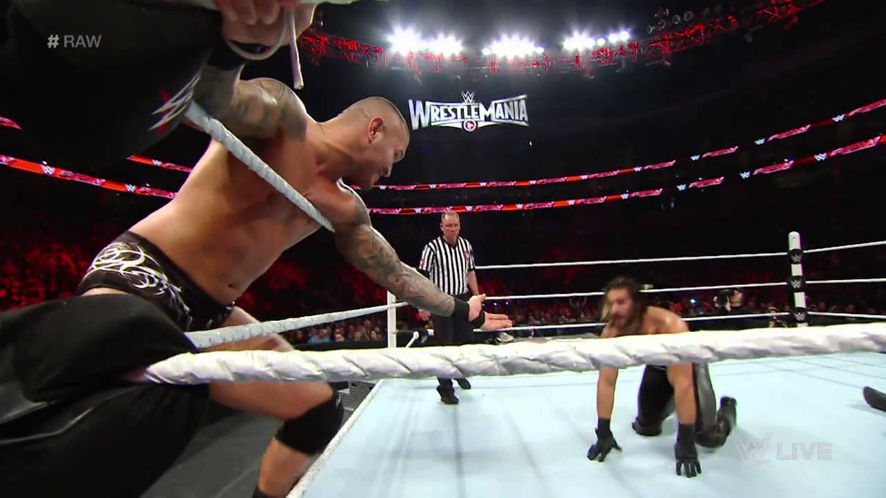 Roman Reigns vs. Randy Orton & Seth Rollins – 2-on-1 Handicap Match: Raw, March 9, 2015