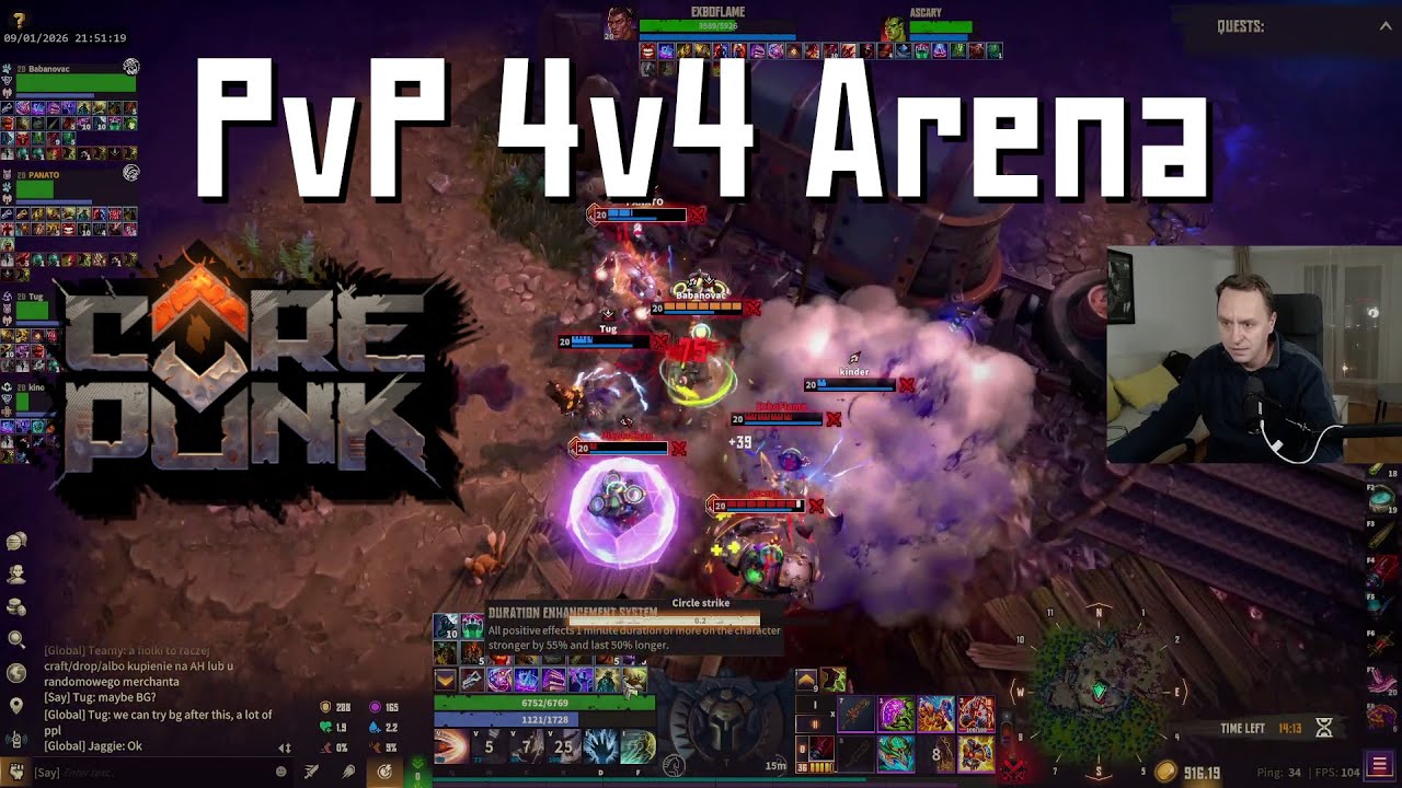 Corepunk PvP 4v4 Arena - Last minute win