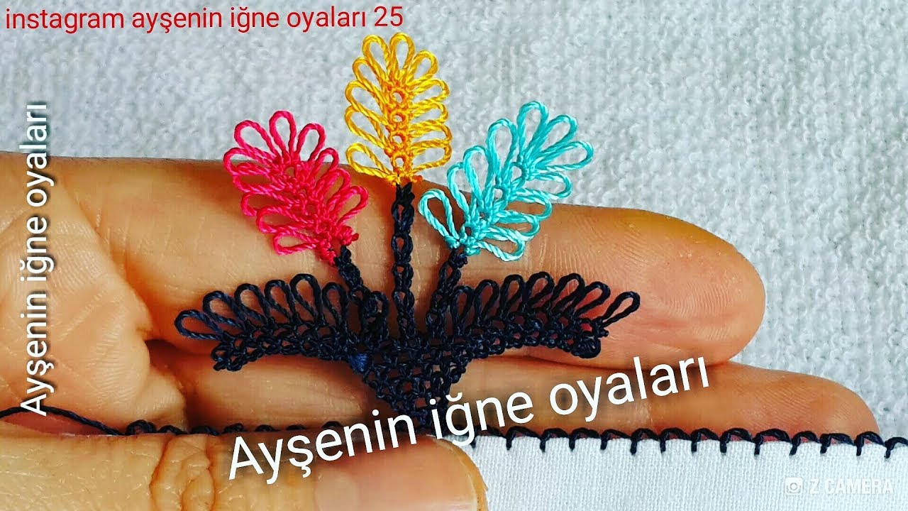 201.model Son günlerin en popüler iğne oyası modeli anlatımlı yapılışı 📣DIY