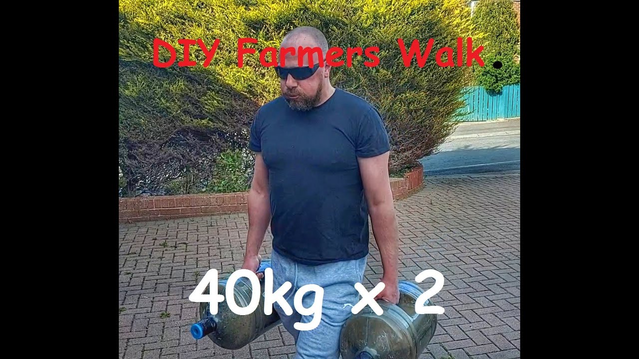 Cheap DIY Farmer's Walk Weights 2 x 40kg For Beginners
