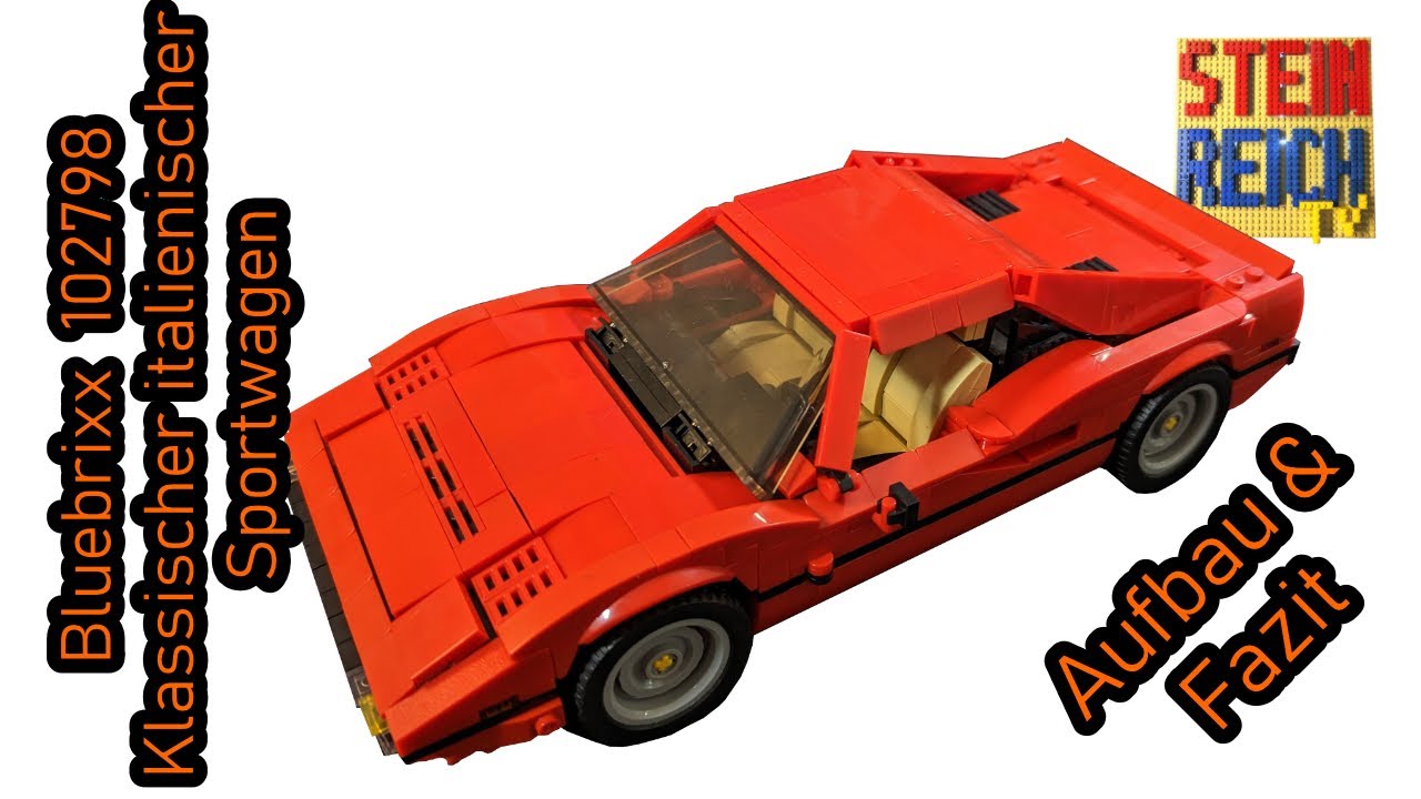 Zu Ostern ein Ferrari der nicht so heißen darf - Bluebrixx 102798 ital. Sportwagen Aufbau&Fazit