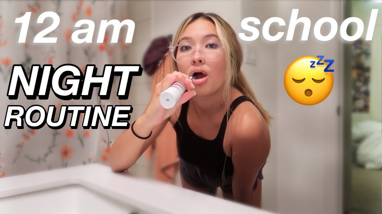 12:00 am school night routine | junior year