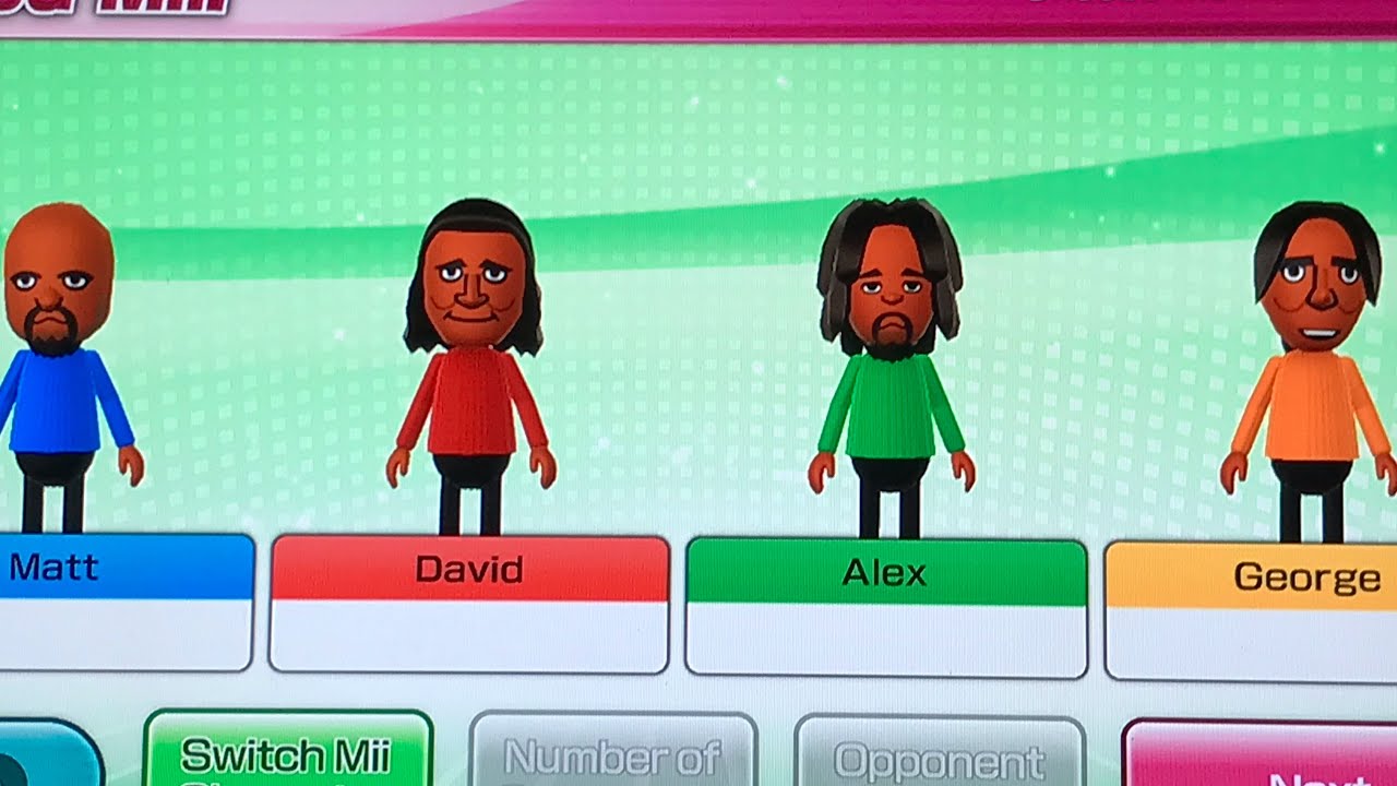 Wii Party U Feed Mii | Matt,David,Alex,George