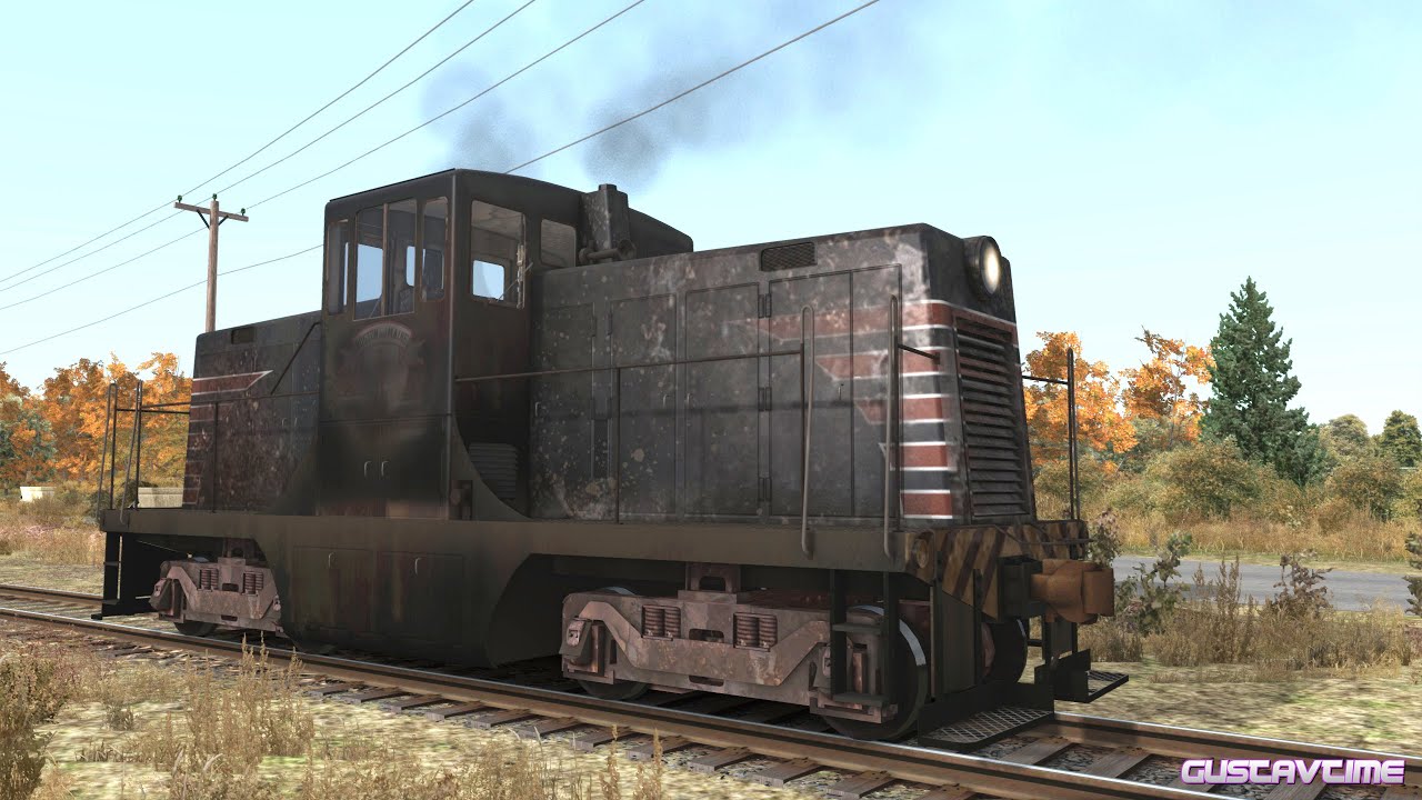 GE 44-ton switcher - Engine Sound Test, Smoke and Textures