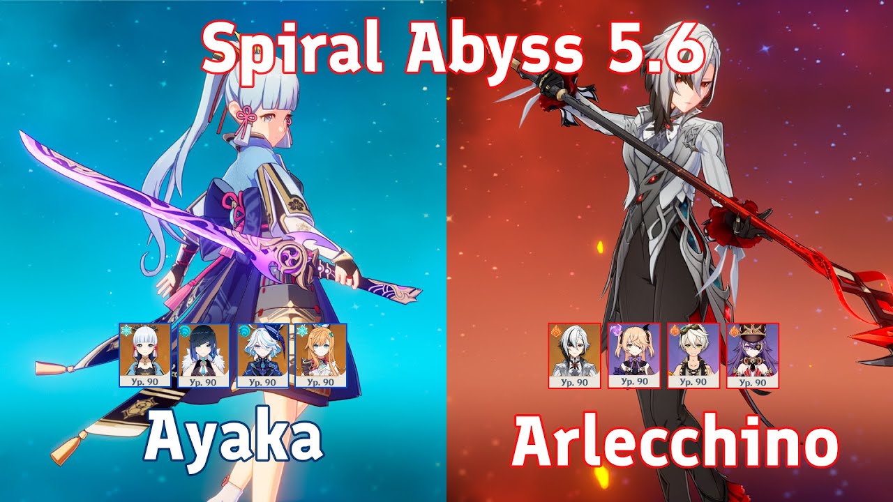 C0 Ayaka & C0 Arlecchino | Spiral Abyss 5.6 | Genshin Impact