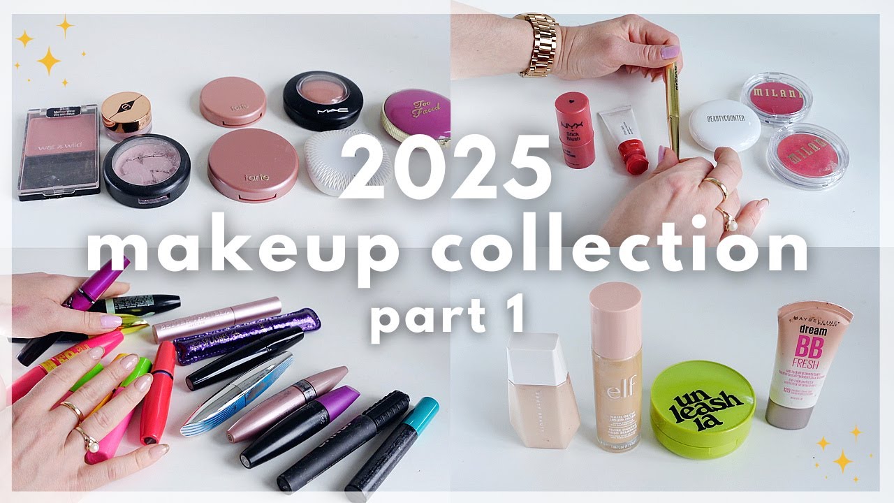 MAKEUP INVENTORY 2025 - My Full Collection Part 1! Foundation, Blush, Bronzer, Mascara & Eyeshadow