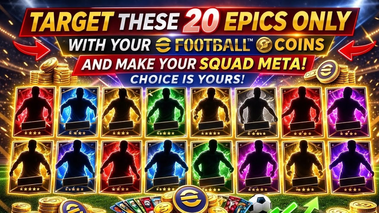 20 NAJLEPSZYCH Epic&oacute;w, na kt&oacute;re możesz WYDAĆ swoje MONETY eFootball🔥 |eFootball 2026