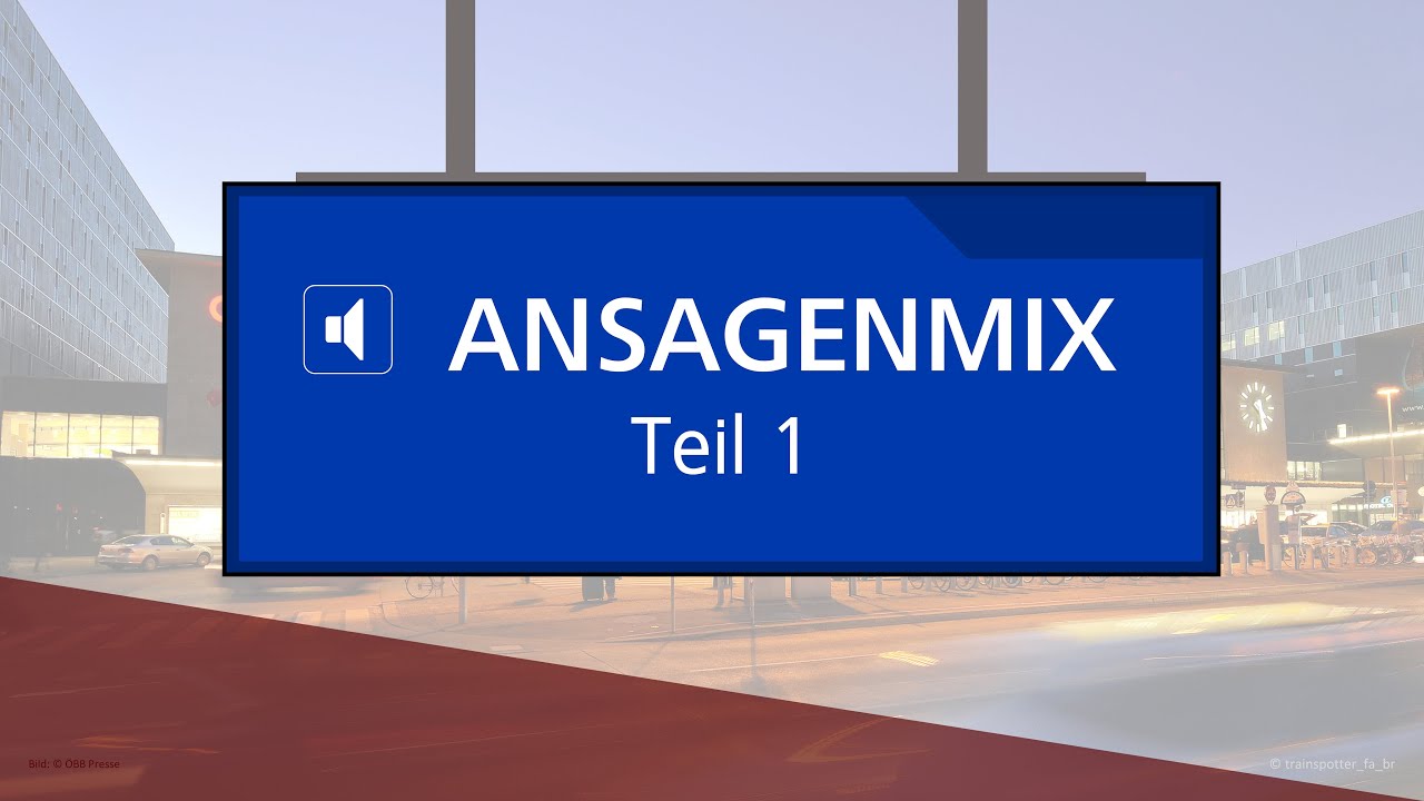 Ansagenmix Teil 1 | Chris Lohner TTS | ÖBB | Snälltåget | Sonderzug | Salzburg | Tirol