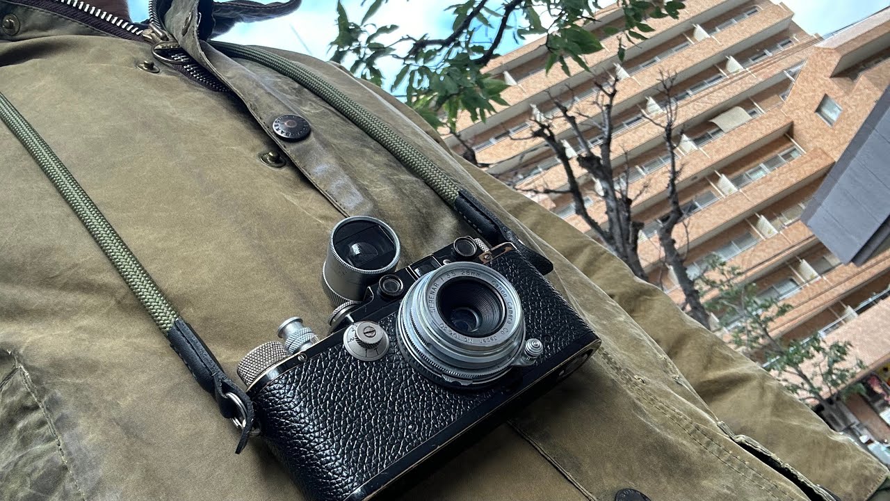 1番ボロい1987年Barbour BEAUFORT × Leica DⅢ/Canon SERENAR28mm f3.5で街を歩く