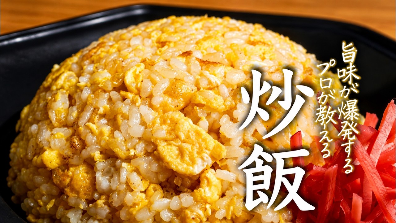 【材料２つ】卵チャーハンのプロがこっそり教えるお店のように美味しい作り方