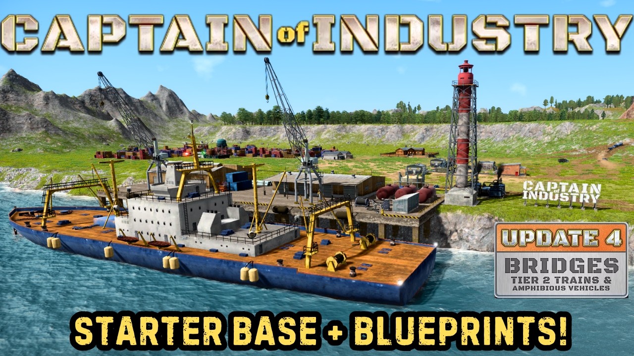 Captain of Industry Update 4 Ep.1 - Standing Up A Starter Base!