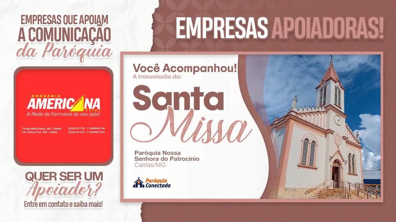 07/02/2026 - 5º Domingo do Tempo Comum - Sábado, 19h