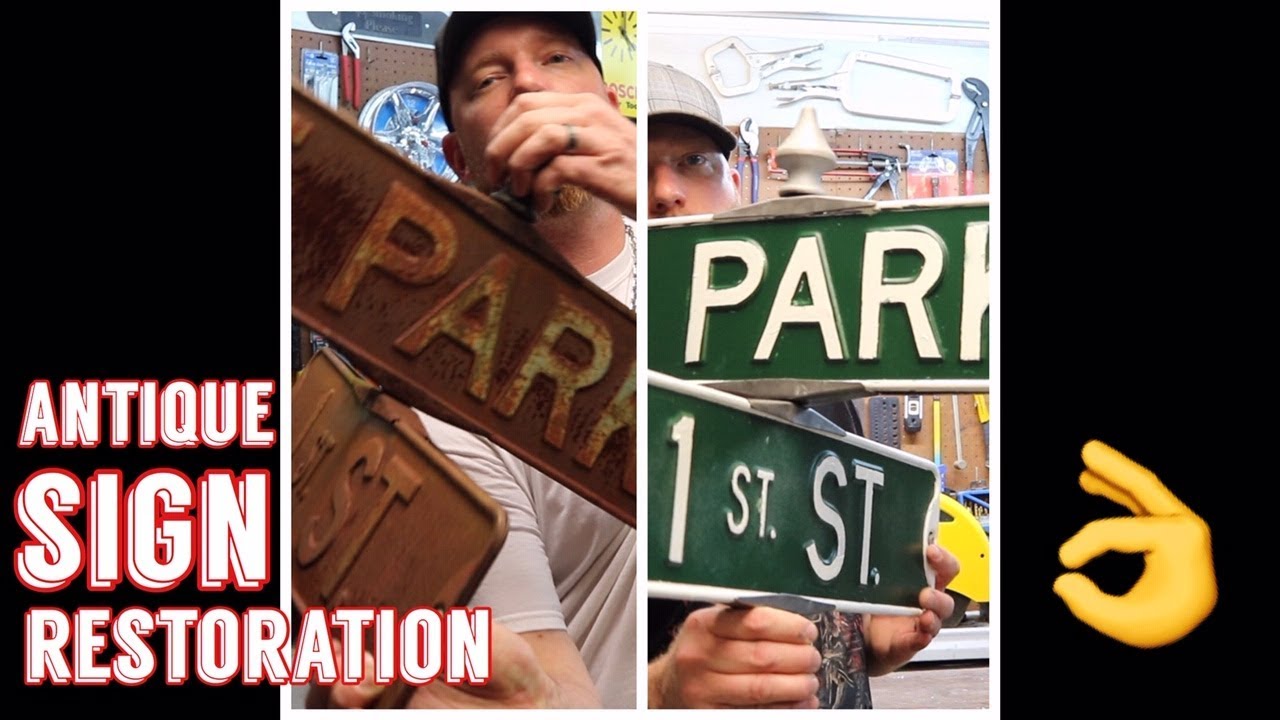 Antique Street Sign Restoration -1940's ?