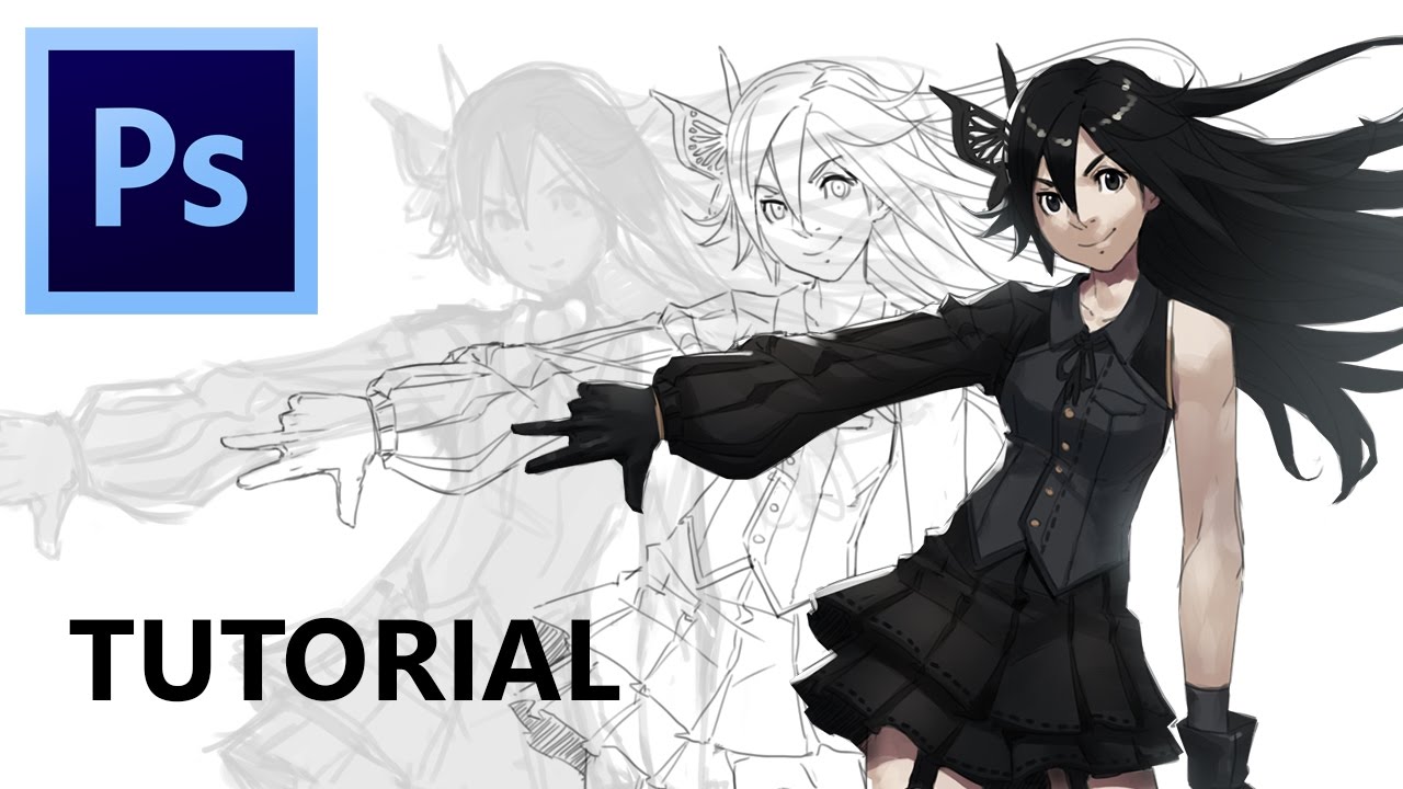 Character Design Drawing Tutorial (Photoshop Tutorial)